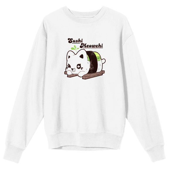 Tasty Peach Sushi Meowchi Cat Sweatshirt For Women Fandom Fans-Small