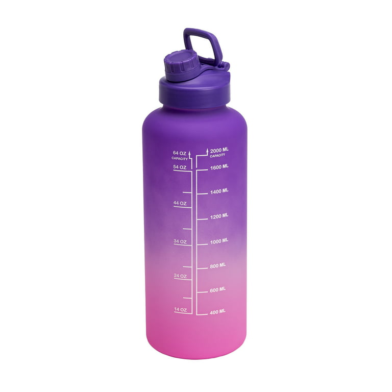 https://i5.walmartimages.com/seo/Tasty-Plastic-Motivational-Water-Bottle-with-Leak-Proof-Lid-Easily-Track-Water-Intake-64-Ounce-Half-Gallon-Purple-Pink-Ombre_89608710-451d-4f4f-b4a5-1acc57e28551.e486a87af4c2a2c79d3a7048caa53b14.jpeg?odnHeight=768&odnWidth=768&odnBg=FFFFFF