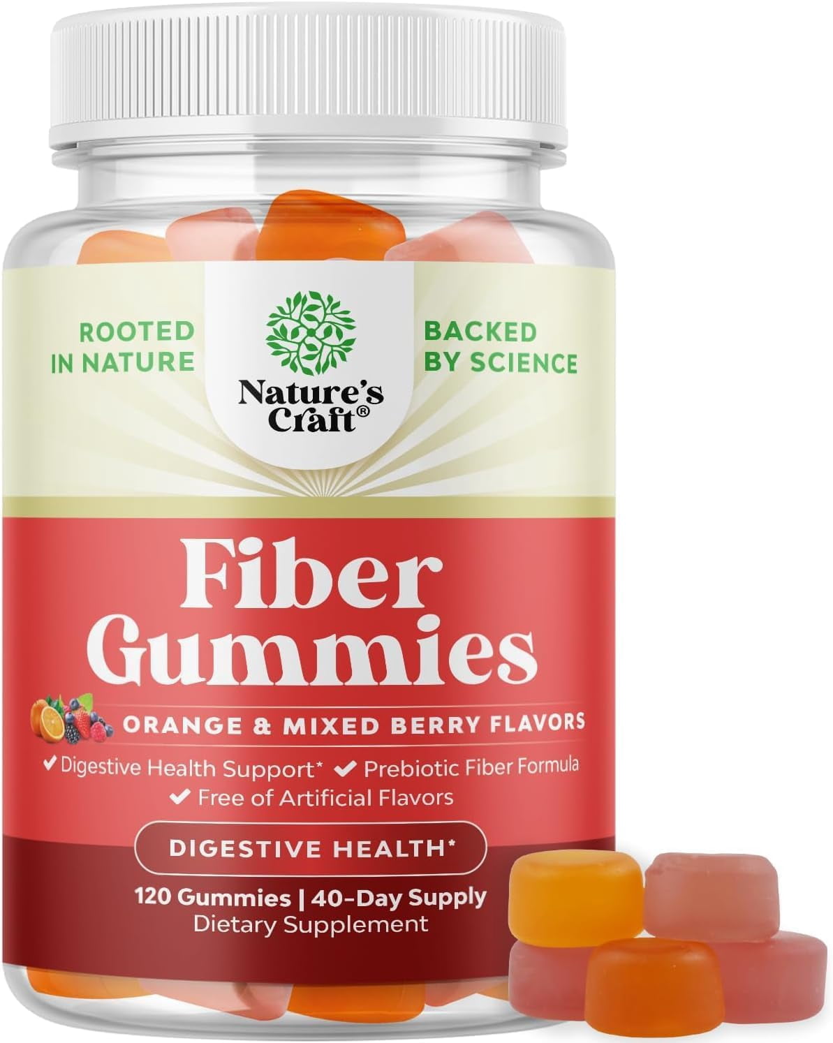 Tasty Prebiotic High Fiber Gummies for Adults - with Prebiotic Soluble ...