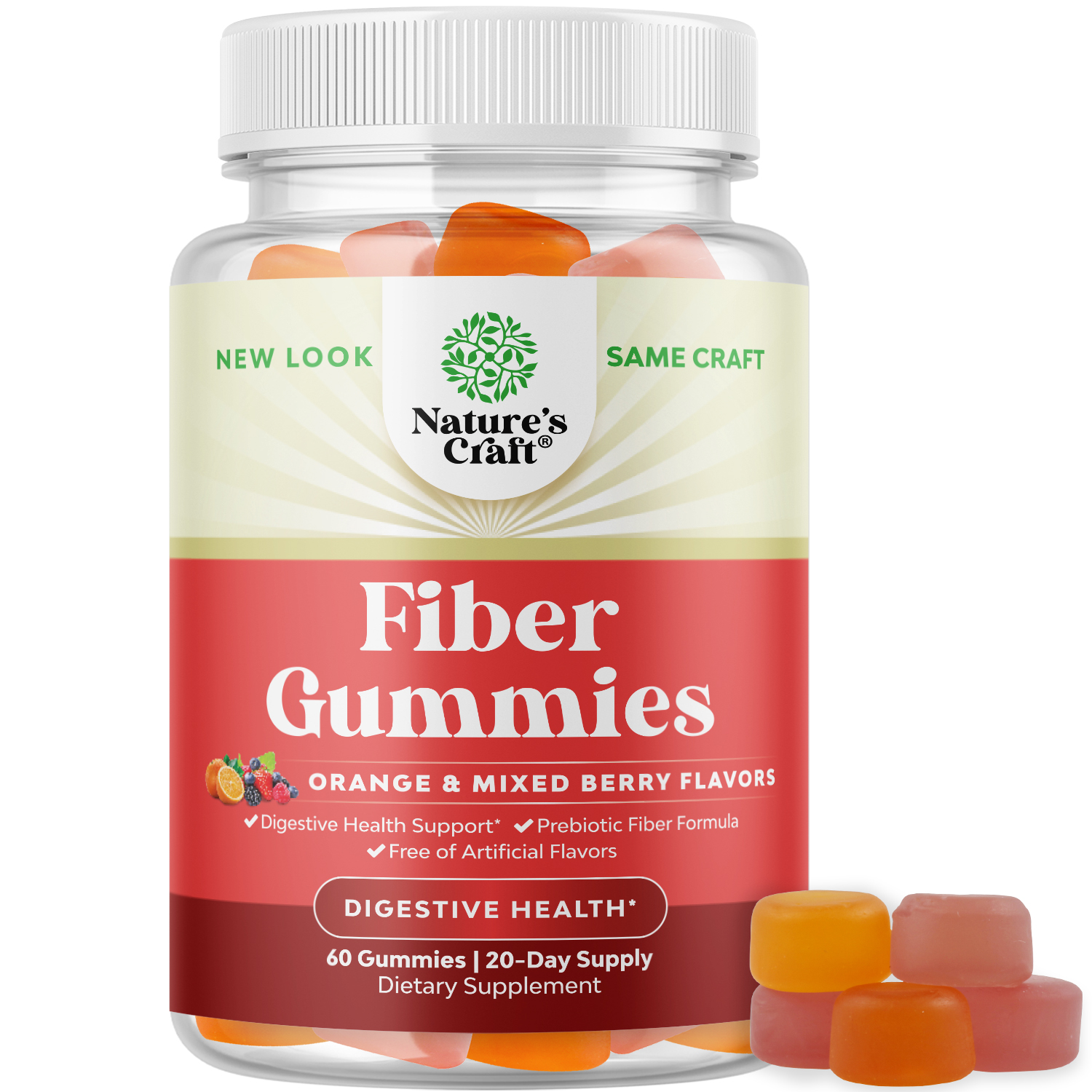 Apple Cider Vinegar Fiber Gummies for Adults, 90 Fiber Supplements
