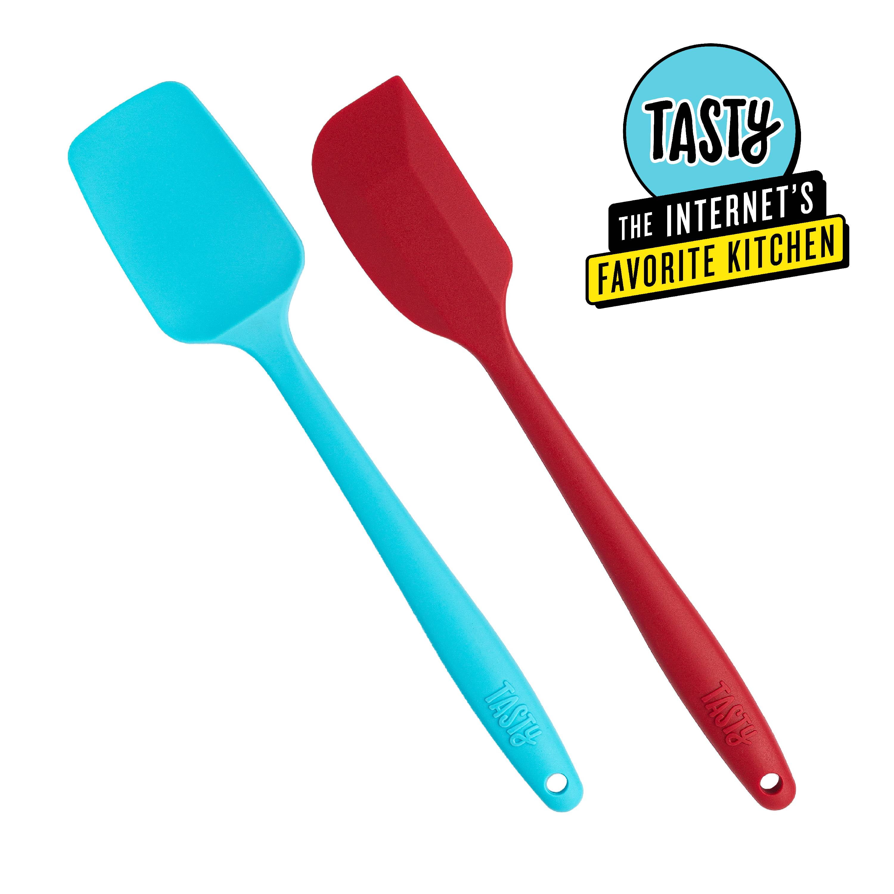 Tasty Silicone Spatula Set, Red and Blue, 2 Piece