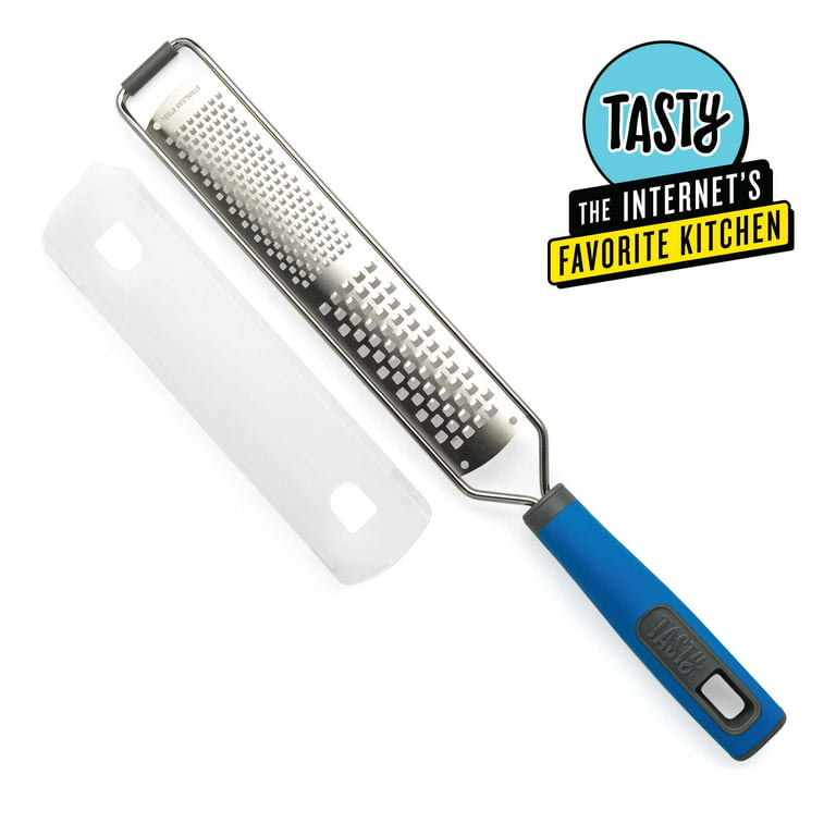 Tasty Stainless Steel Handheld Zester Grater with Blade Guard