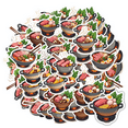 thumbnail image 1 of Tasty Stickers Stationery Sticker Delicious Food DIY Stickers for Luggage Fridge Phone Laptop, 1 of 9