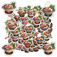 thumbnail image 1 of Tasty Stickers Stationery Sticker Delicious Food DIY Stickers for Luggage Fridge Phone Laptop, 1 of 9