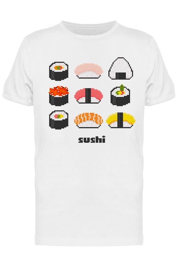 Tasty Sushi Roll T-Shirt Men -Image by Shutterstock Men T-Shirt, Male x-Large