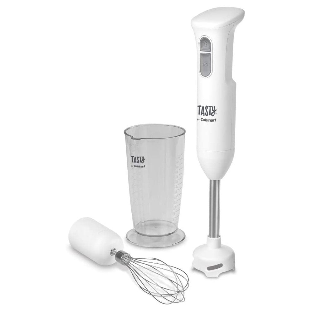 Tasty by Cuisinart Electric Kitchen Handheld Food Blender w/ Beater and Cup  