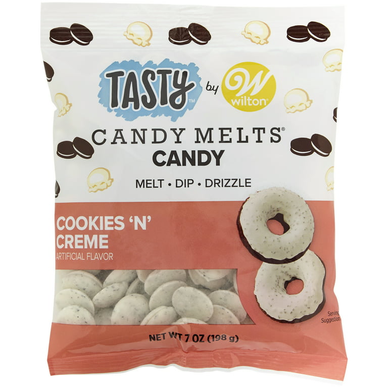 Tasty by Wilton Cookies 'N Creme Candy Melts Candy, 7 oz.