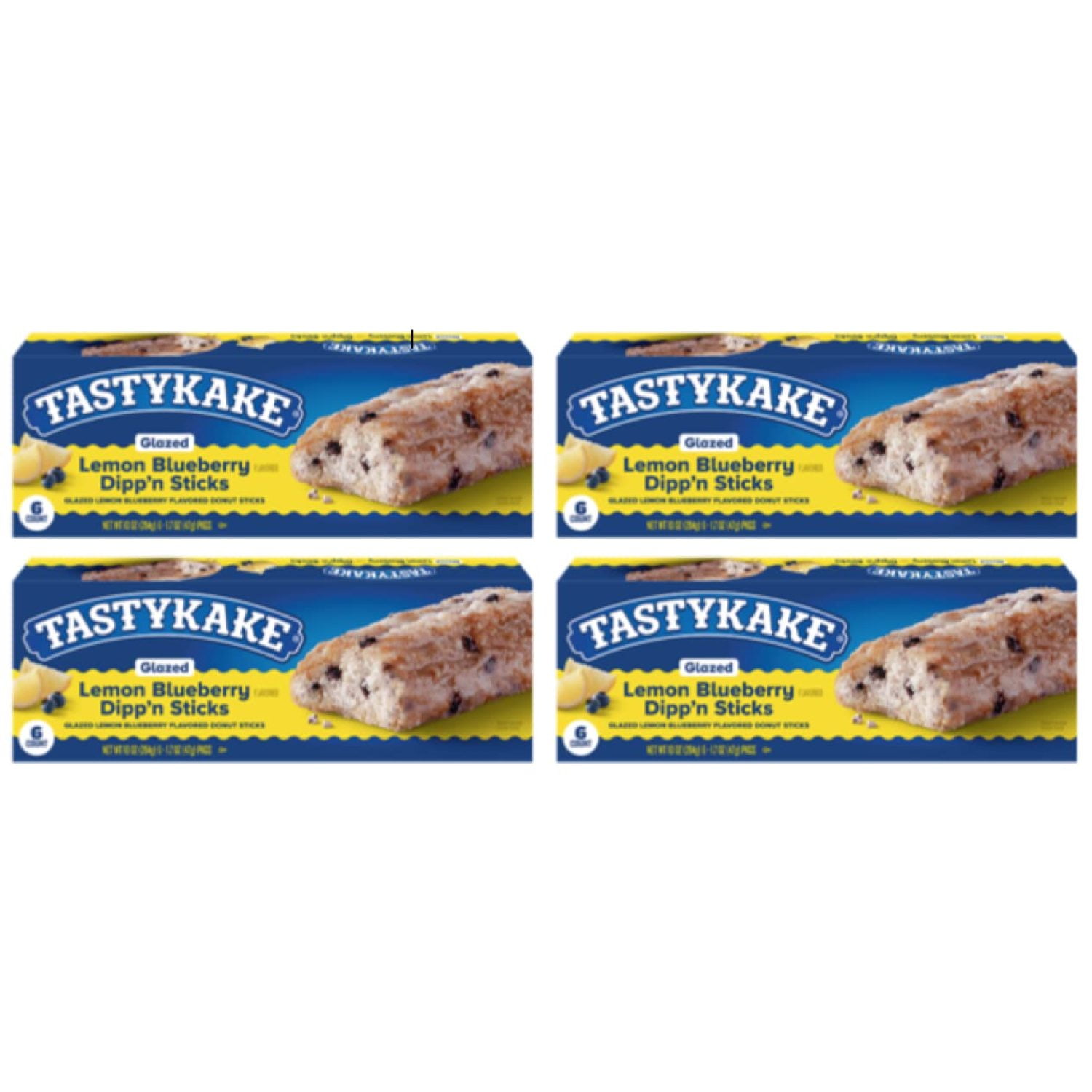 TastyKake Glazed Lemon Blueberry Dipp'n Sticks - 4 Pack