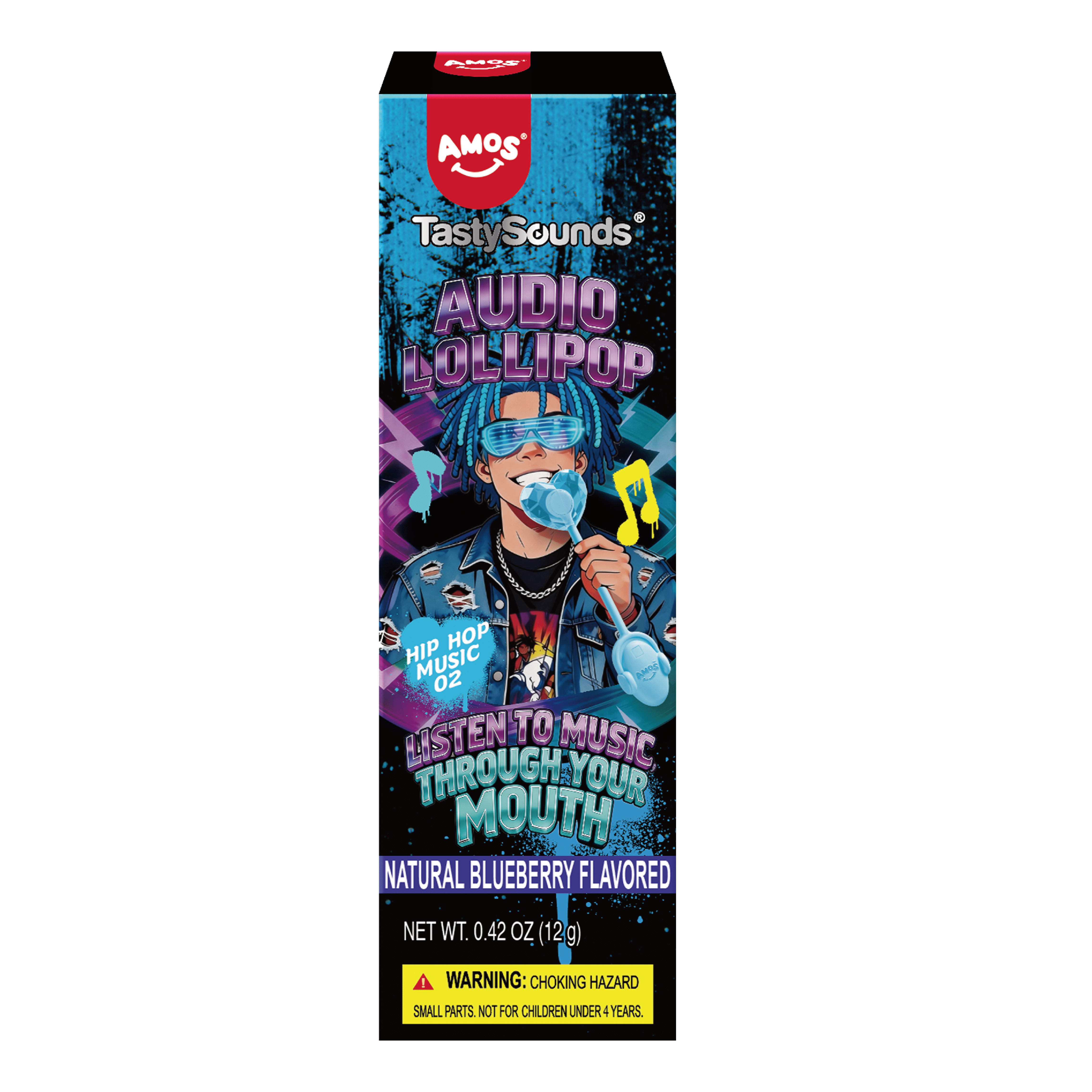 TastySounds Audio Lollipop-Blueberry 0.42oz
