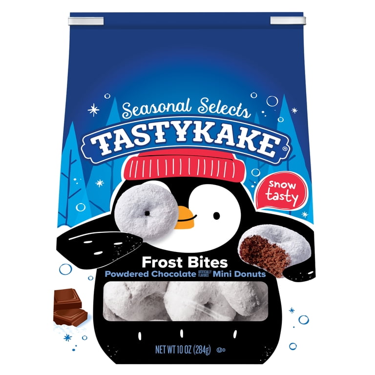 Tastykake Black & White Mini Donuts, Chocolate Flavored Powered