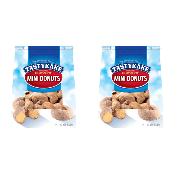 Tastykake Cinnamon Mini Donuts, 10 oz pack of 2