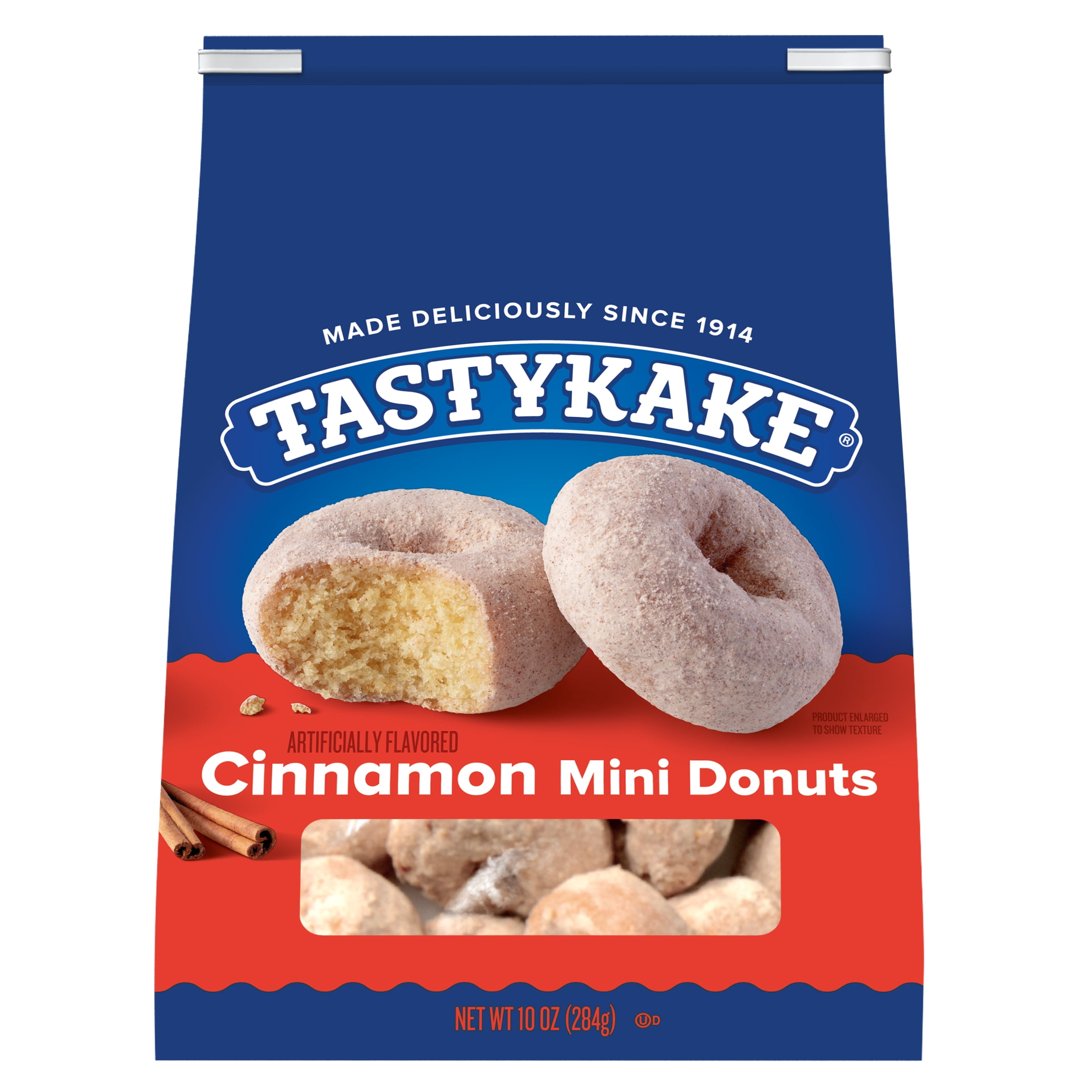 Tastykake Cinnamon Mini Donuts, Shareable Donuts, 10 oz Bag