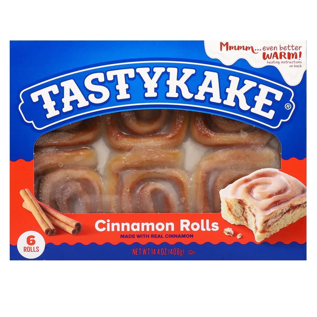 Tastykake Cinnamon Rolls Family Pack 6 Ct Pack Of 1 | Pastry Snack Breakfast Sweet Treat Bakery