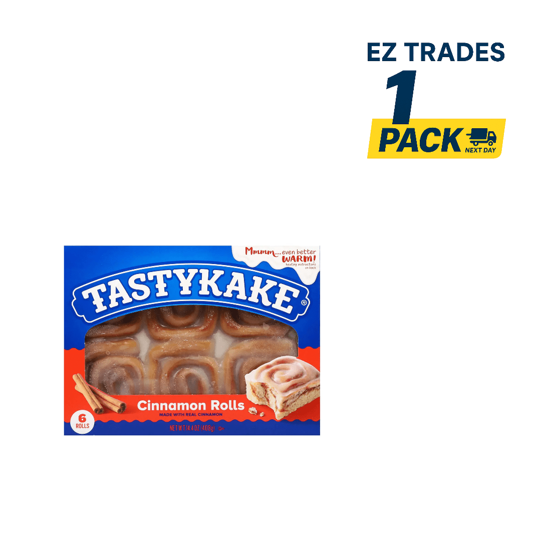 Tastykake Cinnamon Rolls Family Pack, 6 ct pack of 1, Cinnamon Rolls, Tastykake Cinnamon Rolls, Family Pack, 6 ct, pack of 1, ship from EZ Trades