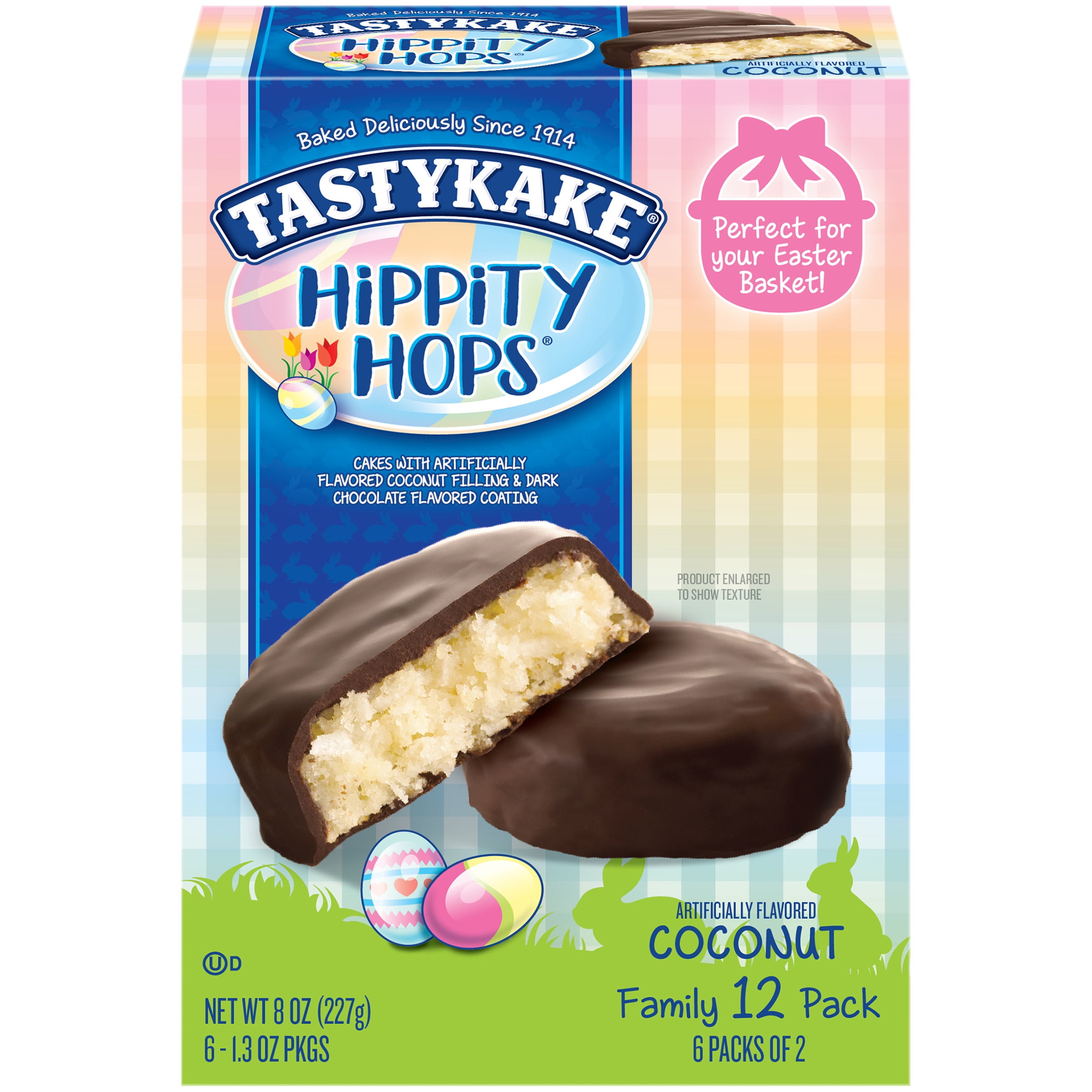 Tastykake Coconut Hippity Hops Cakes, 6-1.3 oz. Packs