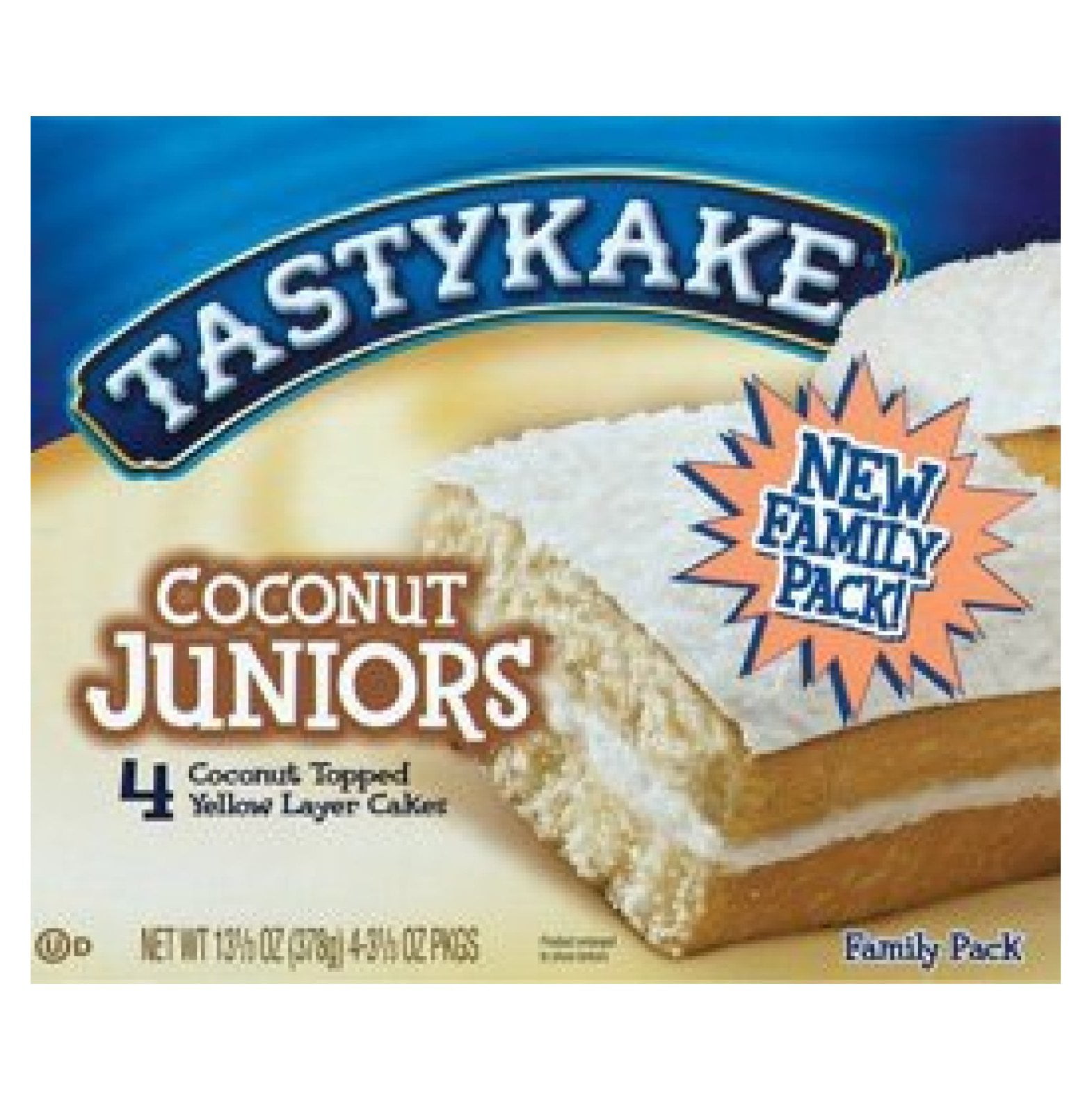 Tastykake Coconut Juniors 3 boxes 12 cakes by TASTYKAKES