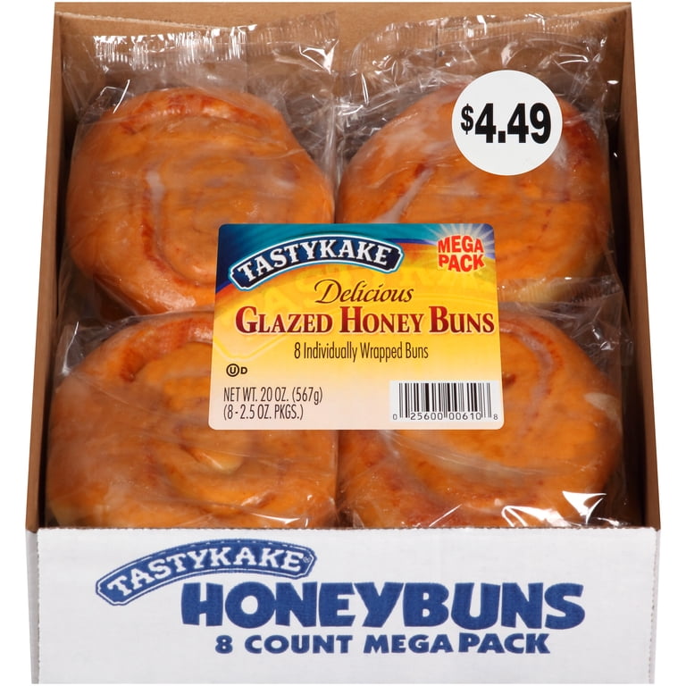 Tastykake® Freshness Guaranteed Glazed Honey Buns, Mega Pack, 8