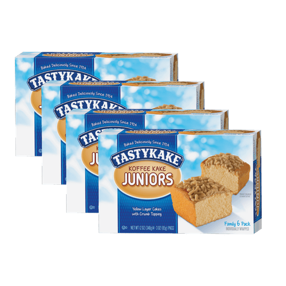 Tastykake Koffee Kake Juniors Family Size 4 Count, 4-Pack
