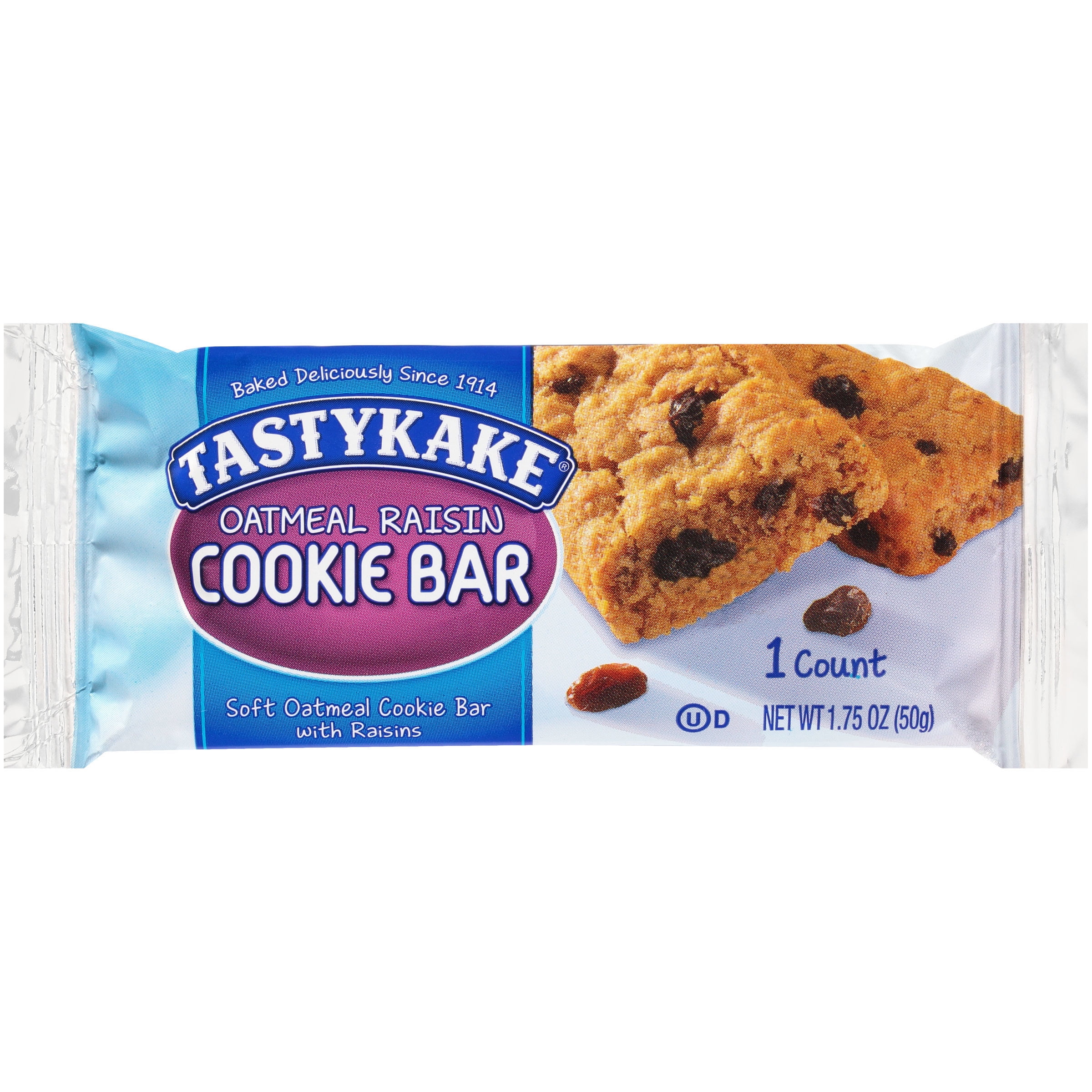 Tastykake Oatmeal Raisin Cookie Bar 1.75 oz. Wrapper
