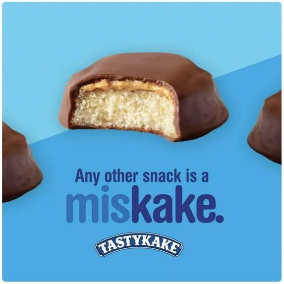 Tastykake Peanut Butter Kandy Kakes Chocolate & Peanut Butter Snack Cakes 12 Count - 2 Boxes