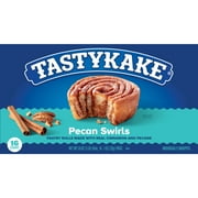 Tastykake Pecan Swirls, 16 Count, 16 Individually Wrapped Pastry Rolls