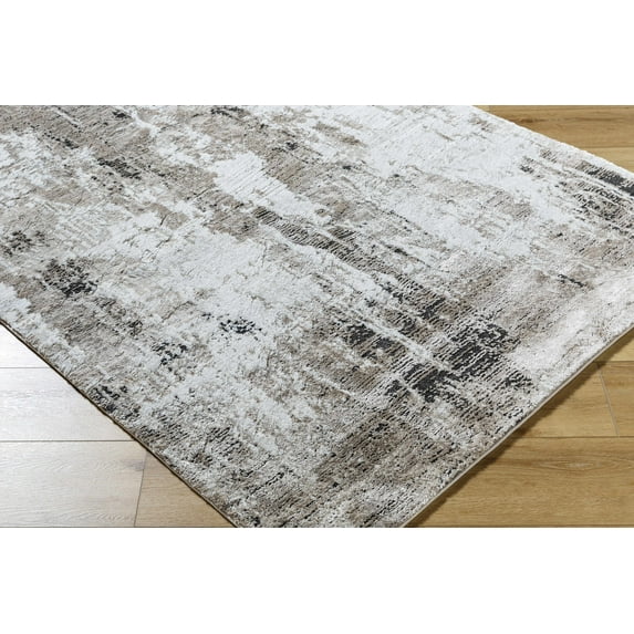 BoutiqueRugs Taszi Contemporary Area Rug - Peach, Tan, Ivory - 6'7" x 9'
