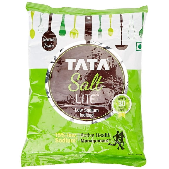 Tata Salt Lite, Low Sodium, 1kg best spice of India - By Ethnic choice