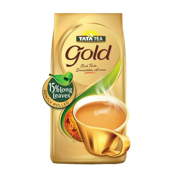 Tata Tea Gold Premium Assam Masala Tea - 250gm, 8.8 Ounce | Gently Rolled Aromatic Long Loose Leaves - Rich & Aromatic Chai Black Tea | Medium Caffeine Chai Patti
