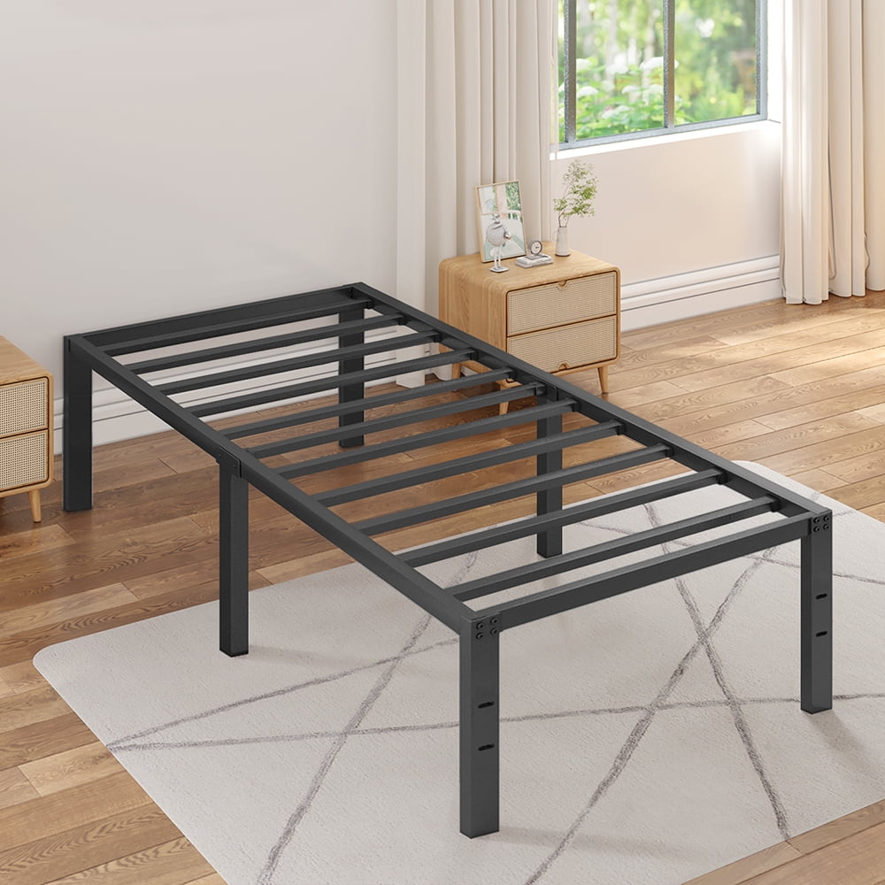 Tatago 16in Heavy Duty Twin XL Bed Frame with Storage Steel Platform 3000 lbs No Box Spring Walmart