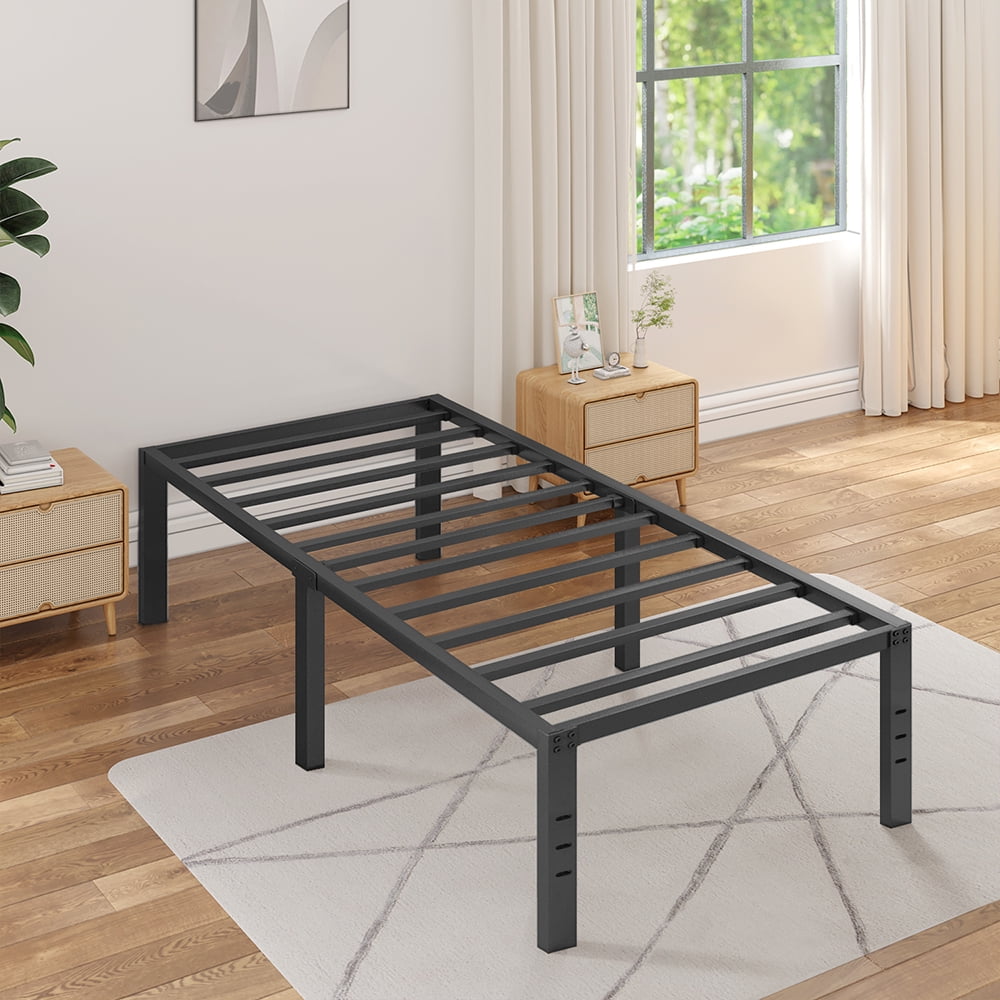Tatago 18 Inch (H) Heavy Duty TWIN XL Metal Bed Frame, 3500 lbs Capacity Metal Platform Bed