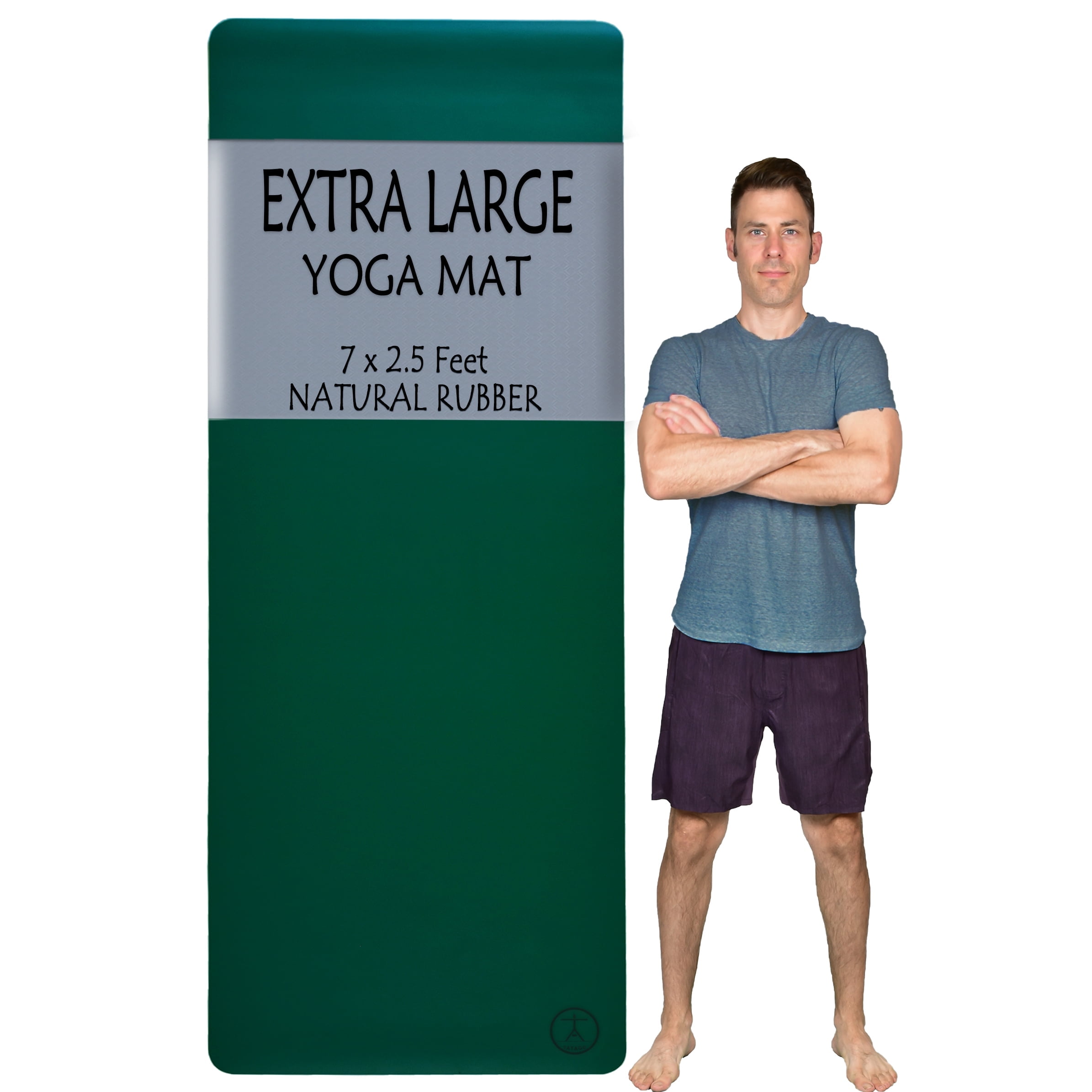 Tatago Extra Large Yoga Mat for Home Workout-{84"x30"}-Natural Rubber Non Slip Long & Wide XL Hot Yoga Mat for Men & Women. Wonderful Large Exercise Mat for Kids too!