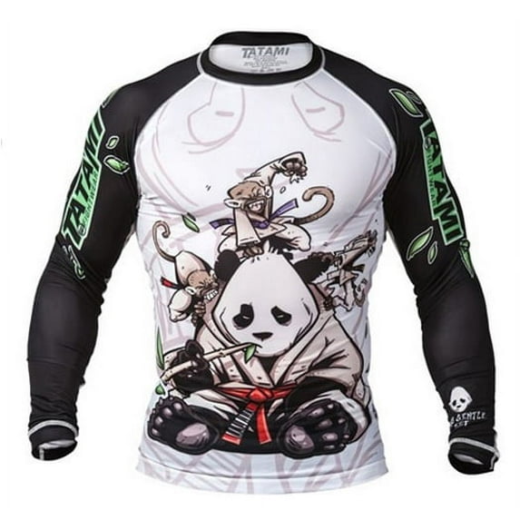 Tatami Fightwear Gentle Panda Rashguard - Small - Black/White