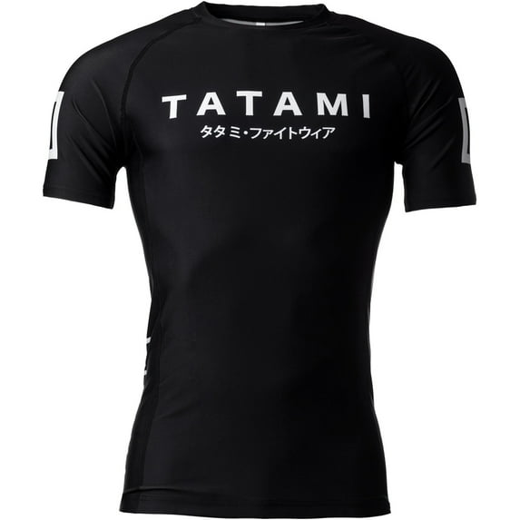 Tatami Fightwear Katakana Short Sleeve Rashguard - Medium - Black