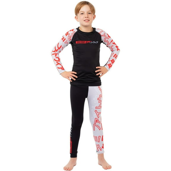 Tatami Fightwear Kid's Uncover Grappling Spats - Large - Black