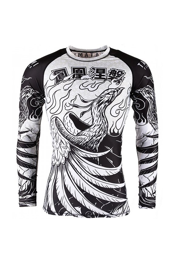 Meerkatsu Phoenix Rising BJJ Long Sleeve Rashguard -2XL