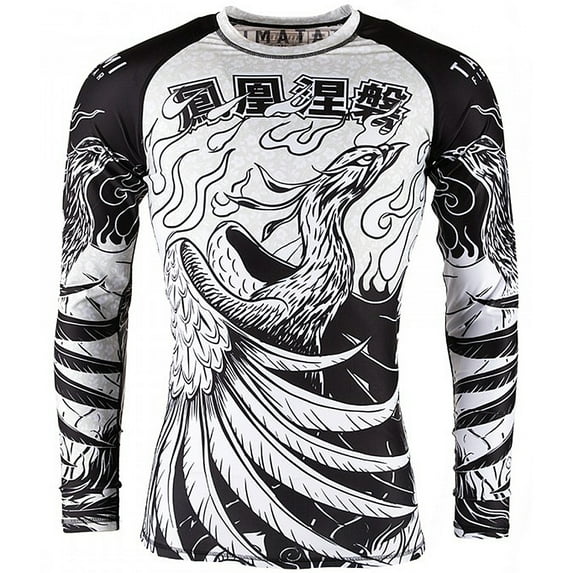 Tatami Fightwear Meerkatsu Phoenix Rising BJJ Long Sleeve Rashguard - Small
