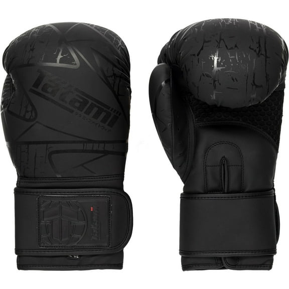 Tatami Fightwear Obsidian Hook and Loop Training Boxing Gloves -14 oz. - Black