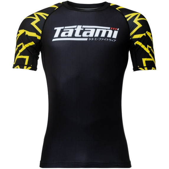 Tatami Fightwear Recharge Short Sleeve Rashguard - Medium - Bolt