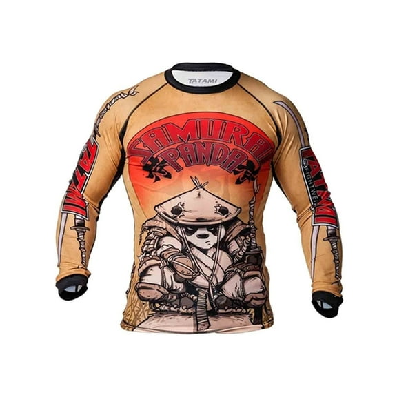 Tatami Fightwear Samurai Panda Long Sleeve Rashguard - Medium