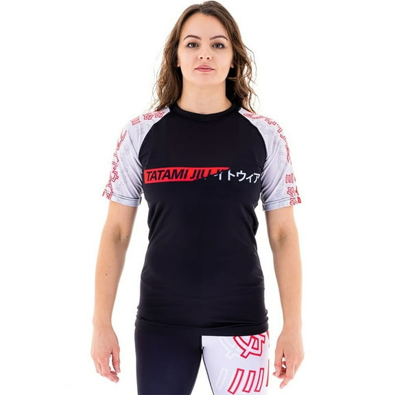 Tatami Fightwear Women's Uncover Short Sleeve Rashguard - Large - Black