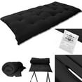 thumbnail image 1 of Tatami Floor Mat Japanese Bed Rolling Bed Thai Massage Bed Mattresses Twin Size 3x39x80 Inch Black, 1 of 2