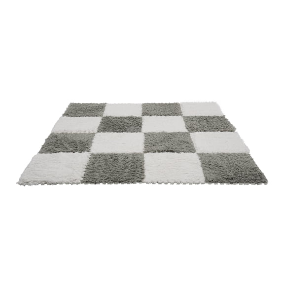 Tatami Mat with 16-Piece Independent Splicing, Soft and Comfortable Polyester and PE, Eco-Friendly, Easy to Clean, Ideal for Baby, Pets, and Home Use
