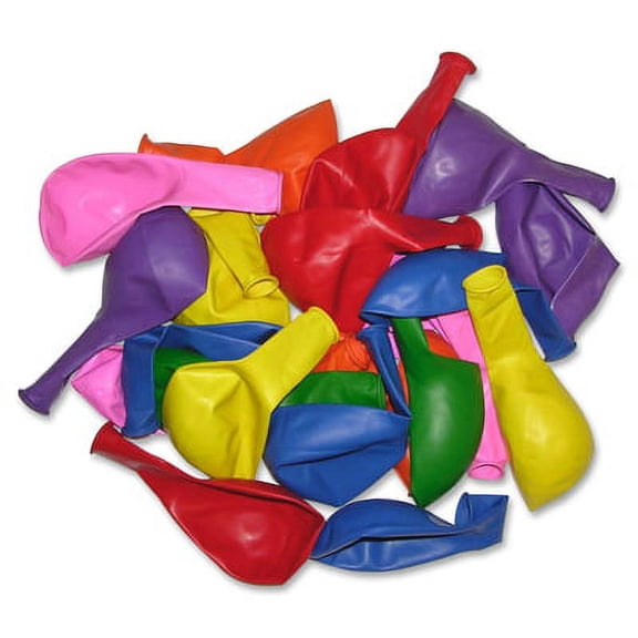 Tatco-1PK Tatco Helium-Quality Latex Balloons - 12" Diameter - Assorted - Latex - 100 / Pack