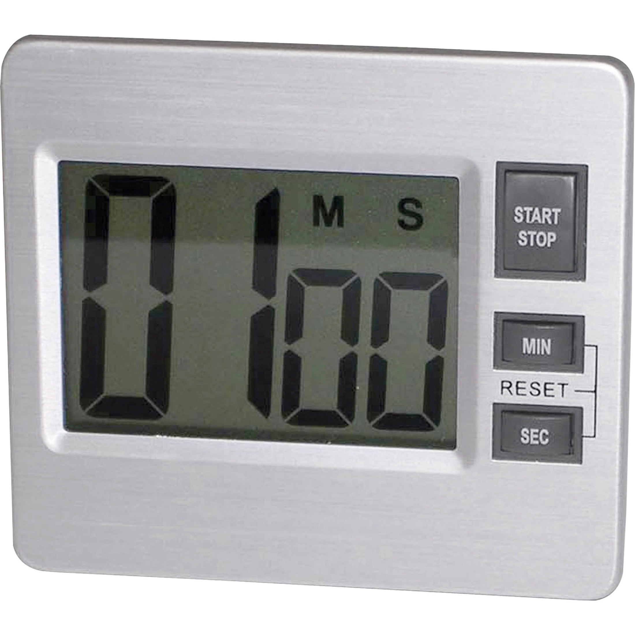 Tatco Digital Timer - Desktop - Silver, Black | Bundle of 5 - Walmart.com