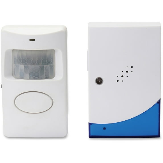 Tatco Wireless Chime with Receiver - Wireless - White, Blue