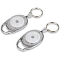 thumbnail image 1 of Reel Key Chain with Chrome Carabiner, 1 of 3