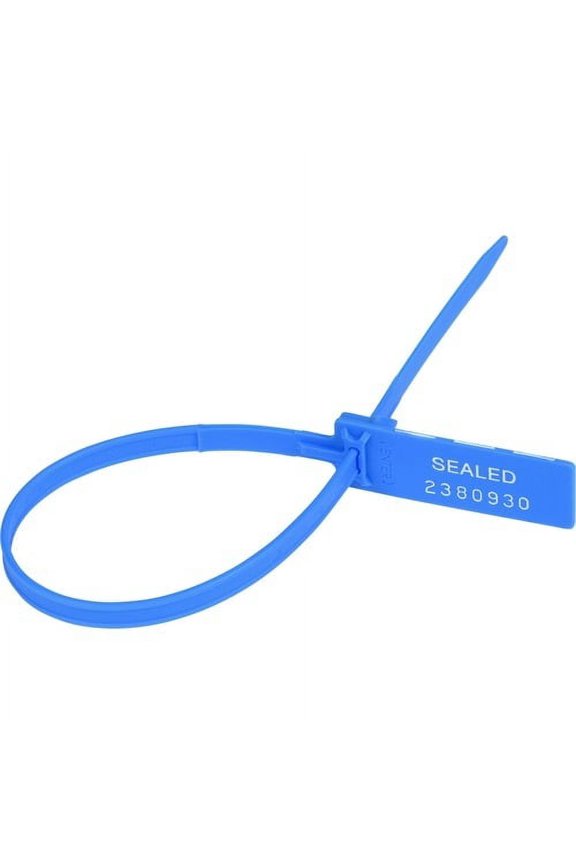 Security Seals 0.3" Width - 13.5" Length - Blue - 100 / Pack