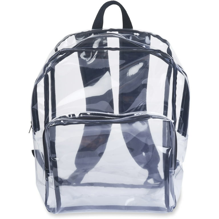 Clear plastic backpack top walmart