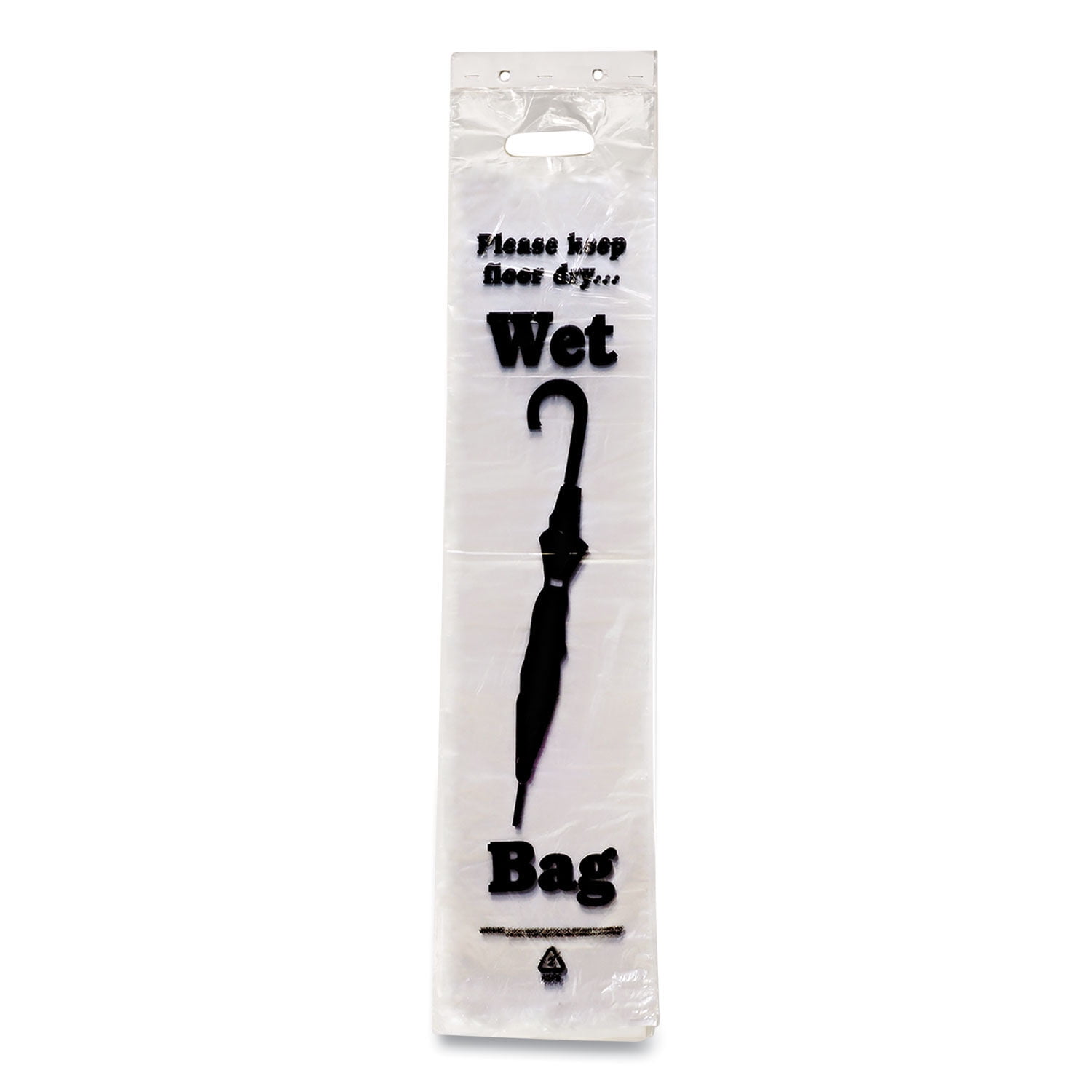 Tatco Wet Umbrella Bags 7" x 31", Clear, 1,000/Box