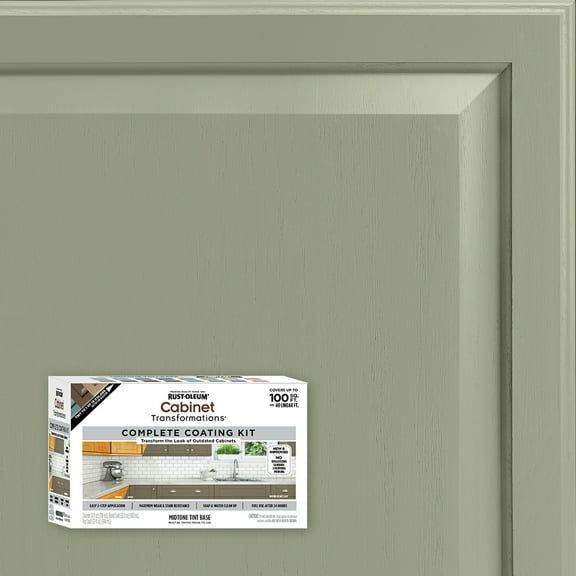 Tate Green, Rust-Oleum Cabinet Transformations Satin Coating Kit-37467906T, Quart